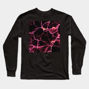 Spider pink Web Art Long Sleeve T-Shirt